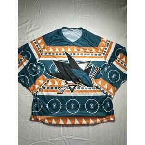 San Jose Sharks Holiday Christmas Shirsey Shirt Jersey Sweater 2023 Giveaway Med